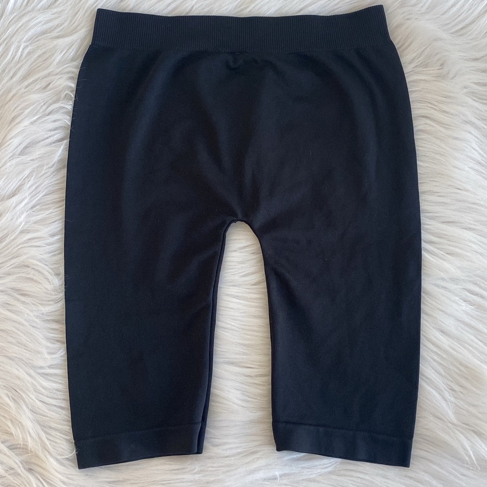Colorful Women's Biker Shorts Black Stretchy